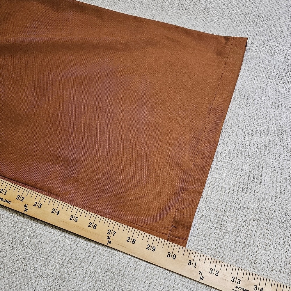 Cupshe Rust Brown Wide-Leg Pleated High Rise Trouser Pants Size Large  Fall Lg - Picture 10 of 13